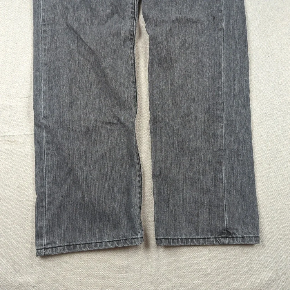 Levis 501 Jeans Mens 34x30 Gray Button Fly Classic American Casual Western